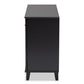 Coolidge Modern and Contemporary Dark Grey Finished 8-Shelf Wood Shoe Storage Cabinet FredCo