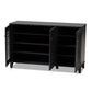 Coolidge Modern and Contemporary Dark Grey Finished 8-Shelf Wood Shoe Storage Cabinet FredCo