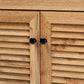 Coolidge Modern and Contemporary Oak Brown Finished Wood 1-Drawer Shoe Storage Cabinet FredCo