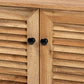 Coolidge Modern and Contemporary Oak Brown Finished Wood 2-Door Shoe Storage Cabinet FredCo