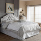 Cora Modern and Contemporary Greyish Beige Fabric Upholstered Full Size Headboard FredCo