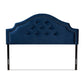 Cora Modern and Contemporary Royal Blue Velvet Fabric Upholstered King Size Headboard FredCo