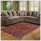 Corbin Modern Damask Contemporary Rug FredCo