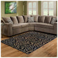 Corbin Modern Damask Contemporary Rug FredCo