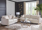 Corliss 2-piece Arched Arms Living Room Set Beige and Rose Brass 508821-S2 Coaster FredCo