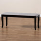 Cornelie Modern and Contemporary Transitional Grey Fabric Upholstered and Dark Brown Finished Wood Dining Bench FredCo