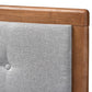 Cosma Modern Transitional Ash Walnut Brown Finished Wood 4-Drawer Full Size Platform Storage Bed FredCo