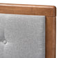 Cosma Modern Transitional Ash Walnut Brown Finished Wood 4-Drawer King Size Platform Storage Bed FredCo
