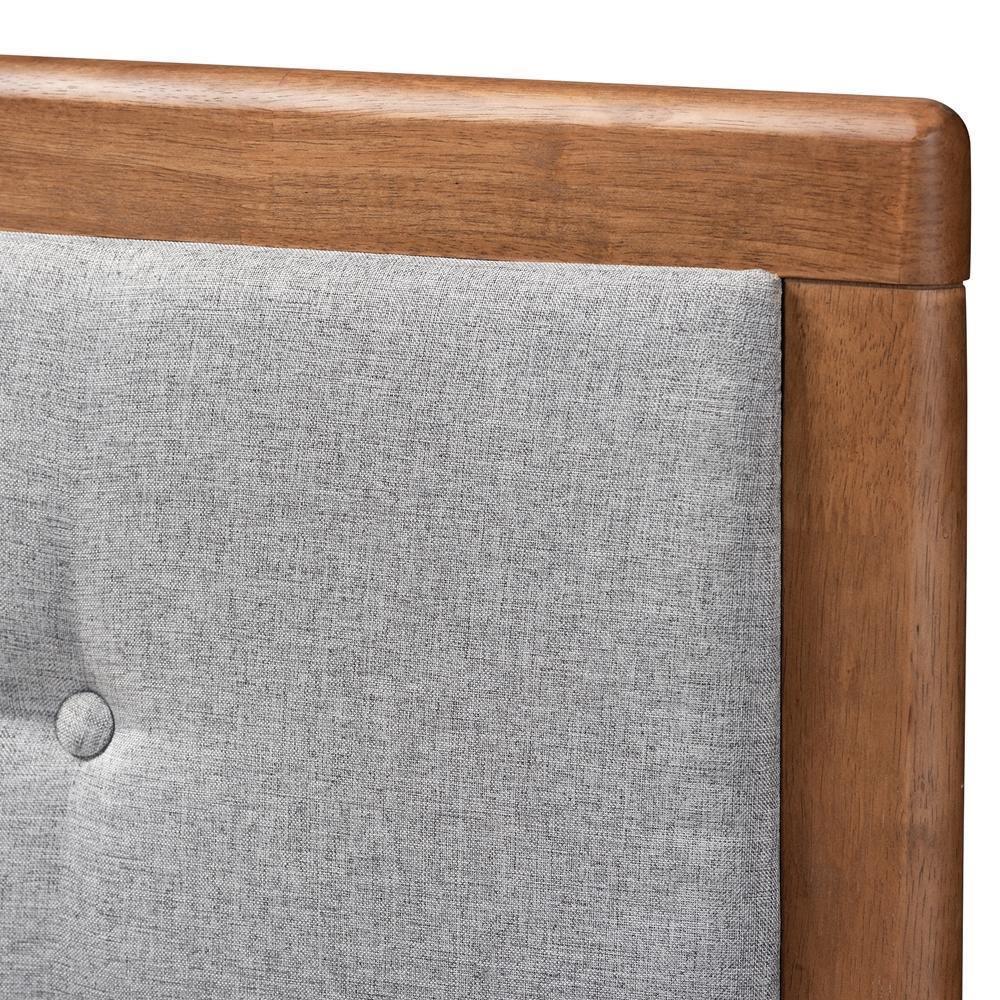 Cosma Modern Transitional Ash Walnut Brown Finished Wood 4-Drawer King Size Platform Storage Bed FredCo