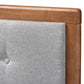 Cosma Modern Transitional Ash Walnut Brown Finished Wood 4-Drawer Queen Size Platform Storage Bed FredCo