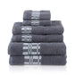 Cotton Assorted 6-Piece Towel Set Bath Towels by Superior FredCo