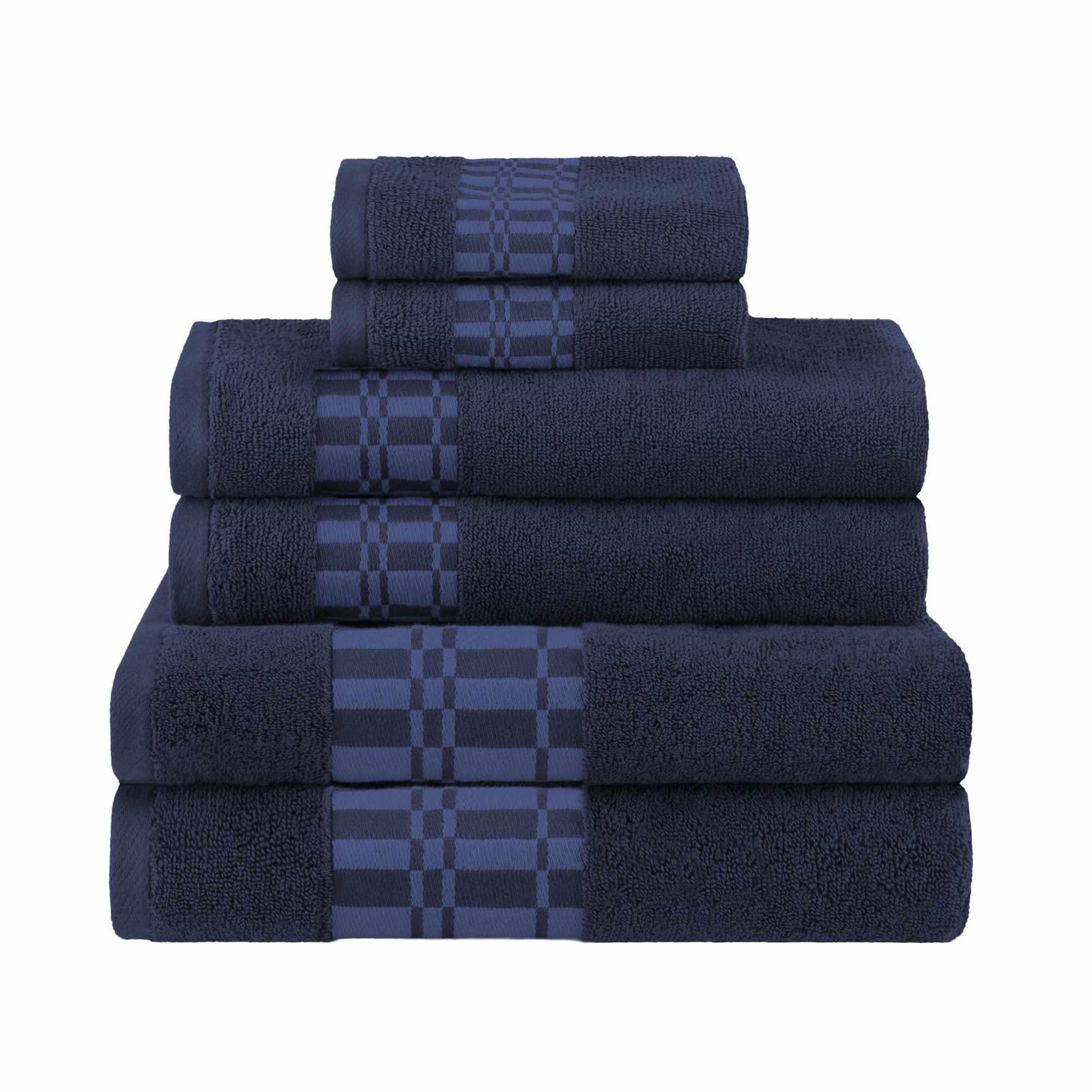 Cotton Assorted 6-Piece Towel Set Bath Towels by Superior FredCo