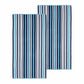 Cotton Rope Textured (set of 2) Oversized Beach Towel - Sky Blue FredCo