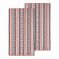 Cotton Stitch Stripe Textured (set of 2) Beach Towel - Emberglow FredCo