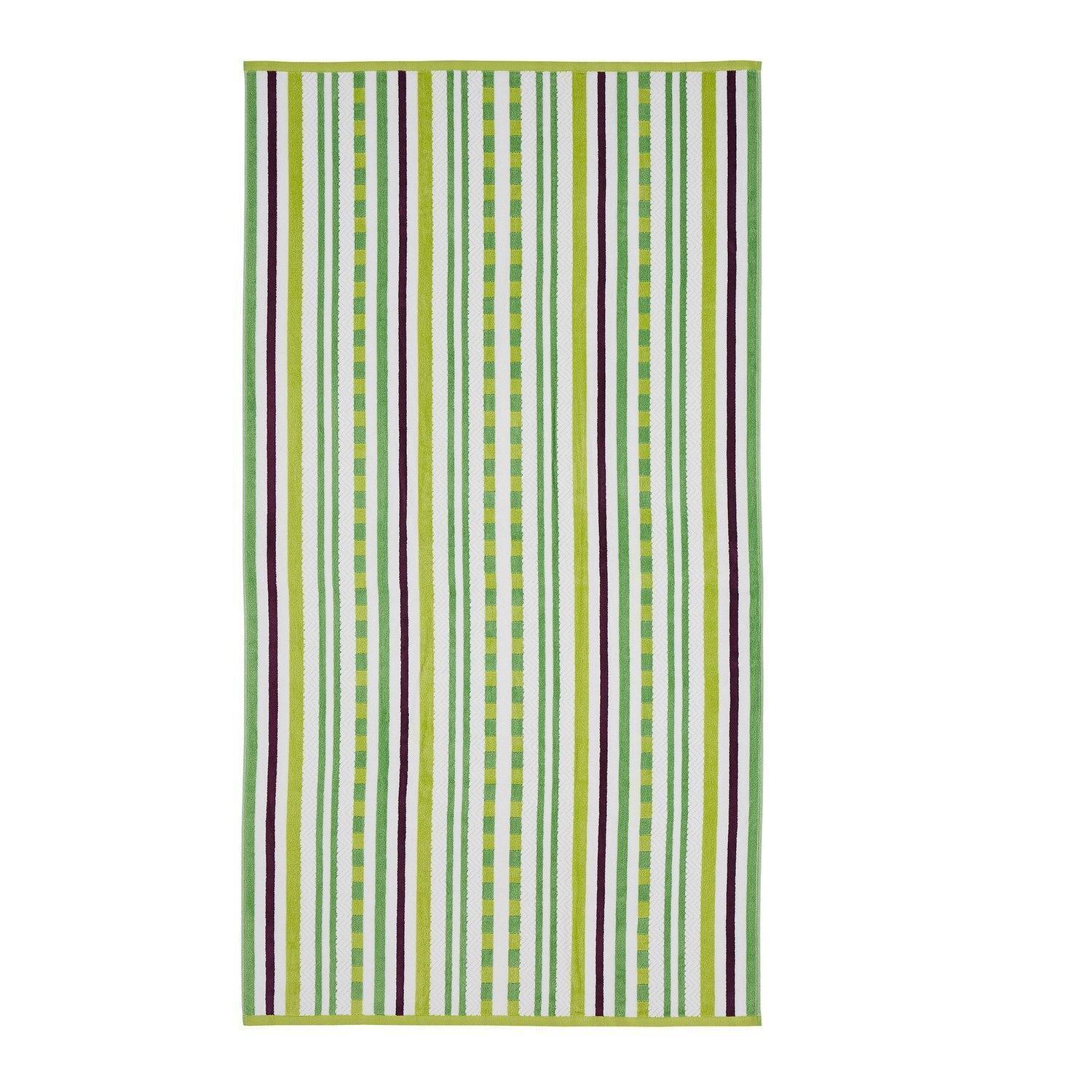 Cotton Stitch Stripe Textured (set of 2) Oversized Beach Towel FredCo