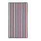 Cotton Stitch Stripe Textured (set of 2) Oversized Beach Towel - Red FredCo