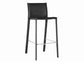 Crawford Black Leather Counter Height Stool (Set of 2) FredCo