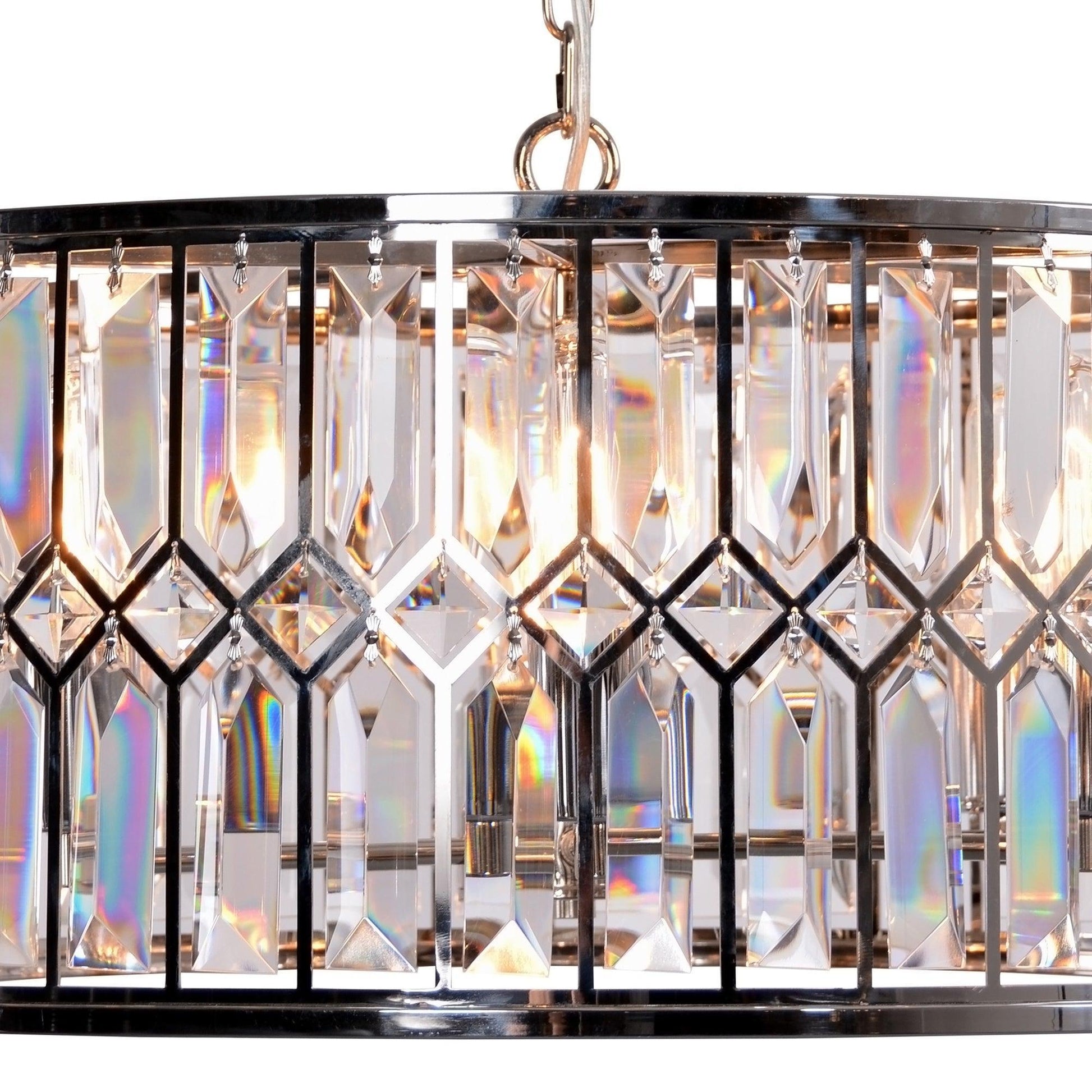 Crystal Drum Chandelier ZD7398-6N FredCo