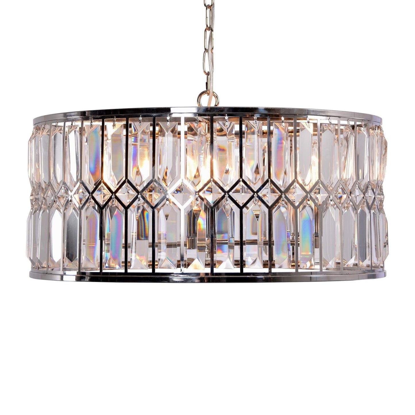 Crystal Drum Chandelier ZD7398-6N FredCo