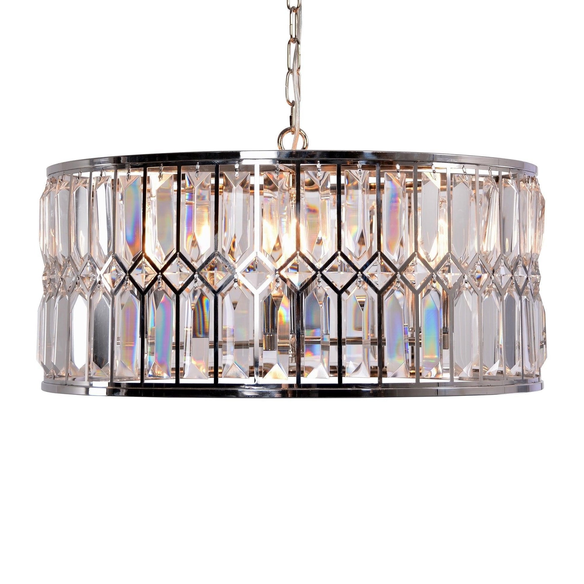 Crystal Drum Chandelier ZD7398-6N FredCo