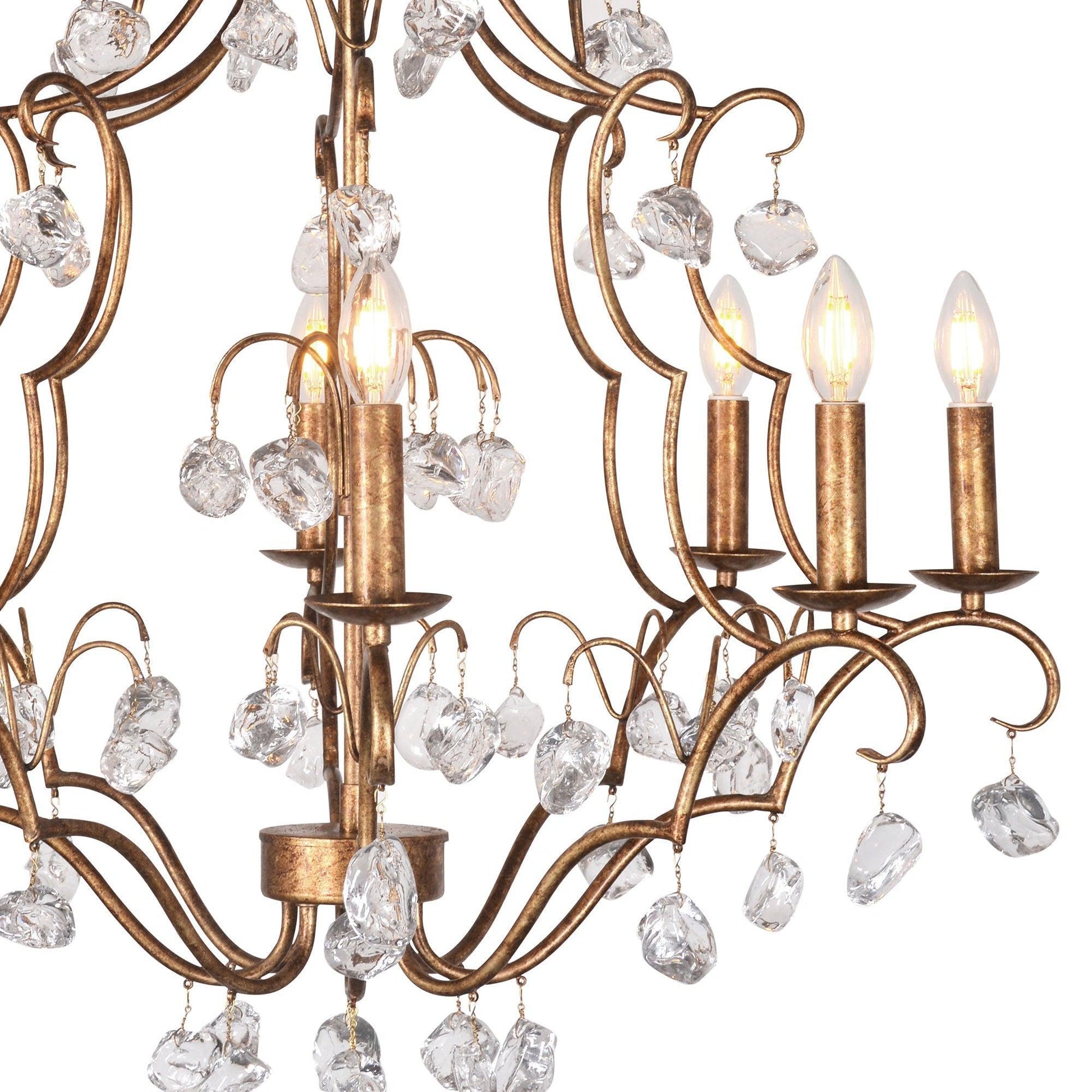 Crystal Pendant Chandelier Large ZD5058-8JG FredCo