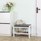 Cushion Upholstered Shoe Bench FredCo