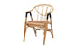 Cyntia Modern Bohemian Natural Brown Rattan Dining Chair FredCo
