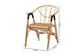 Cyntia Modern Bohemian Natural Brown Rattan Dining Chair FredCo