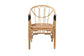 Cyntia Modern Bohemian Natural Brown Rattan Dining Chair FredCo