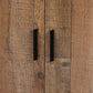 Cyrille Modern and Contemporary Farmhouse Rustic Finished Wood 2-Door Shoe Cabinet FredCo