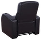 Cyrus Upholstered Recliner Living Room Set Black 600001-S3A Coaster FredCo