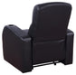 Cyrus Upholstered Recliner Living Room Set Black 600001-S3B Coaster FredCo