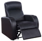 Cyrus Upholstered Recliner Living Room Set Black 600001-S3B Coaster FredCo