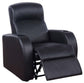 Cyrus Upholstered Recliner Living Room Set Black 600001-S4B Coaster FredCo