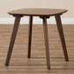 Dahlia Mid-Century Modern Walnut Wood End Table FredCo