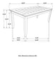 Dalila 5-piece Rectangular Dining Set Grey and Dark Grey 102721GRY-S5 Coaster FredCo
