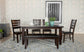 Dalila Dining Room Set Cappuccino and Black 102721-S6 Coaster FredCo
