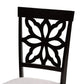 Dallas Modern and Contemporary Grey Fabric Upholstered and Dark Brown Finished Wood 7-Piece Dining Set FredCo