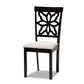 Dallas Modern and Contemporary Grey Fabric Upholstered and Dark Brown Finished Wood 7-Piece Dining Set FredCo
