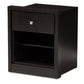 Danette Modern and Contemporary Wenge Brown Finished 1-Drawer Nightstand FredCo