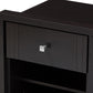 Danette Modern and Contemporary Wenge Brown Finished 1-Drawer Nightstand FredCo