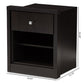 Danette Modern and Contemporary Wenge Brown Finished 1-Drawer Nightstand FredCo