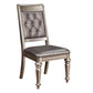 Danette Open Back Side Chairs Metallic (Set of 2) 106472 Coaster FredCo