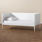 Daniella Modern and Contemporary White Finished Wood Daybed FredCo
