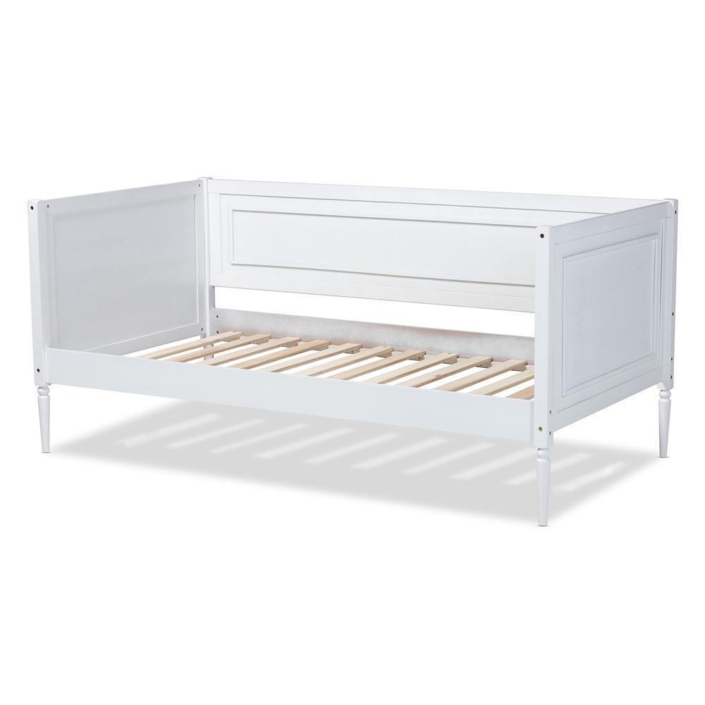 Daniella Modern and Contemporary White Finished Wood Daybed FredCo