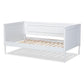 Daniella Modern and Contemporary White Finished Wood Daybed FredCo