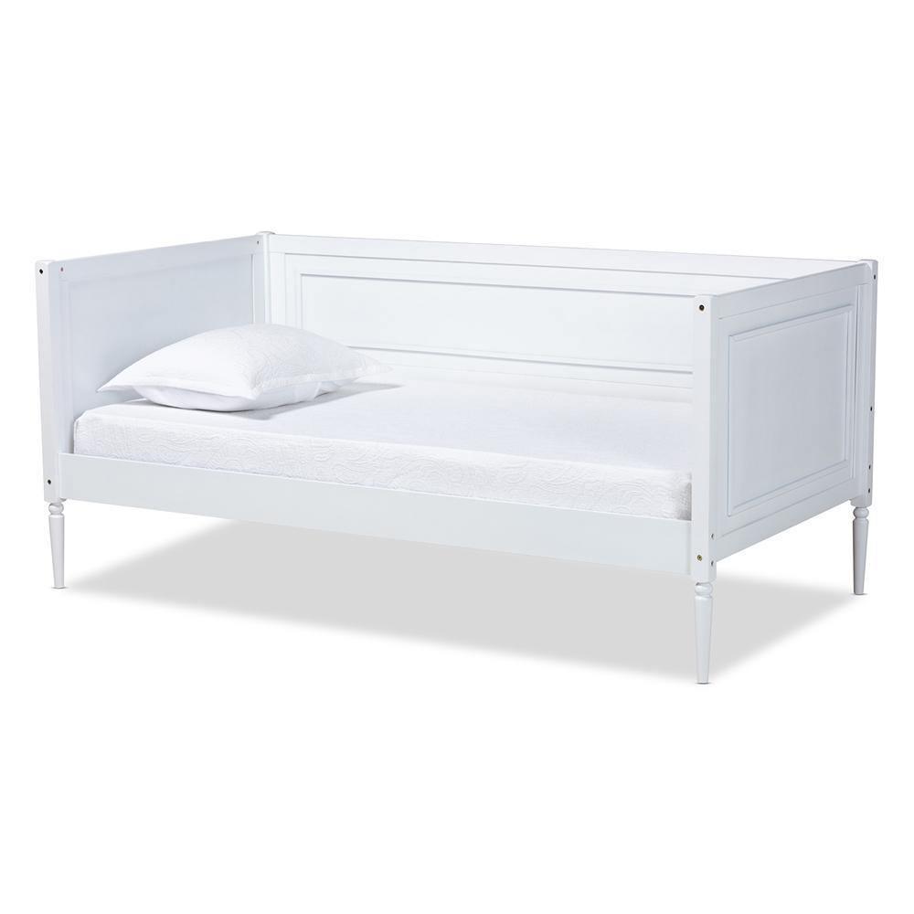 Daniella Modern and Contemporary White Finished Wood Daybed FredCo