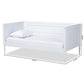 Daniella Modern and Contemporary White Finished Wood Daybed FredCo
