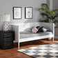 Daniella Modern and Contemporary White Finished Wood Daybed FredCo