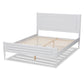 Daniella Modern and Contemporary White Finished Wood Full Size Platform Bed FredCo